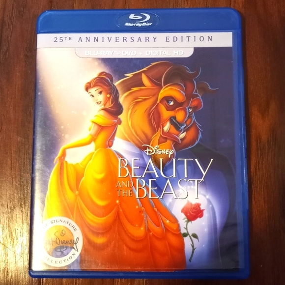 Walt Disney's BEAUTY AND THE BEAST 25th Anniversary Edition on BLU-RAY + DVD - Picture 1 of 2